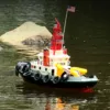 Heng Long New 2.4G RC Boat Fire Fighting Remoted MINI Water Spray Ship Motor TOUCAN Painted Finished Model Toys for Boys TH23785 4