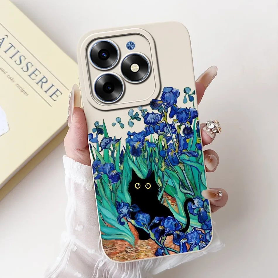 Elegant Printing Soft Silicone Lens Protective Cover Phone Case