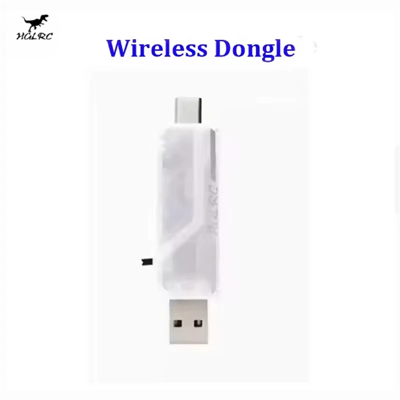Boîte du dongle USB sans fil HGLRC ELRS 2.4GHz avec accessoires et câble USB