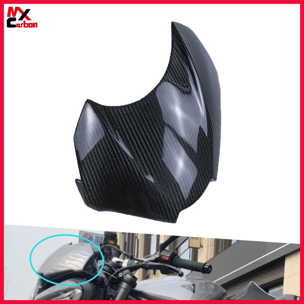 

Motorcycle Upper Headlight Cover Carbon Fiber Fairing For Triumph Street Triple 765 RS 2017 2018 2019 2020 2021