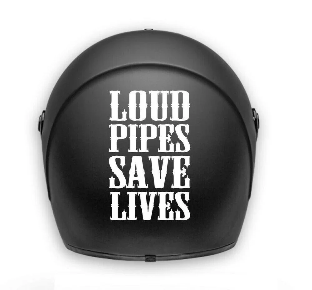 

For motorcycle helmet stickers / decal removable loud pipes