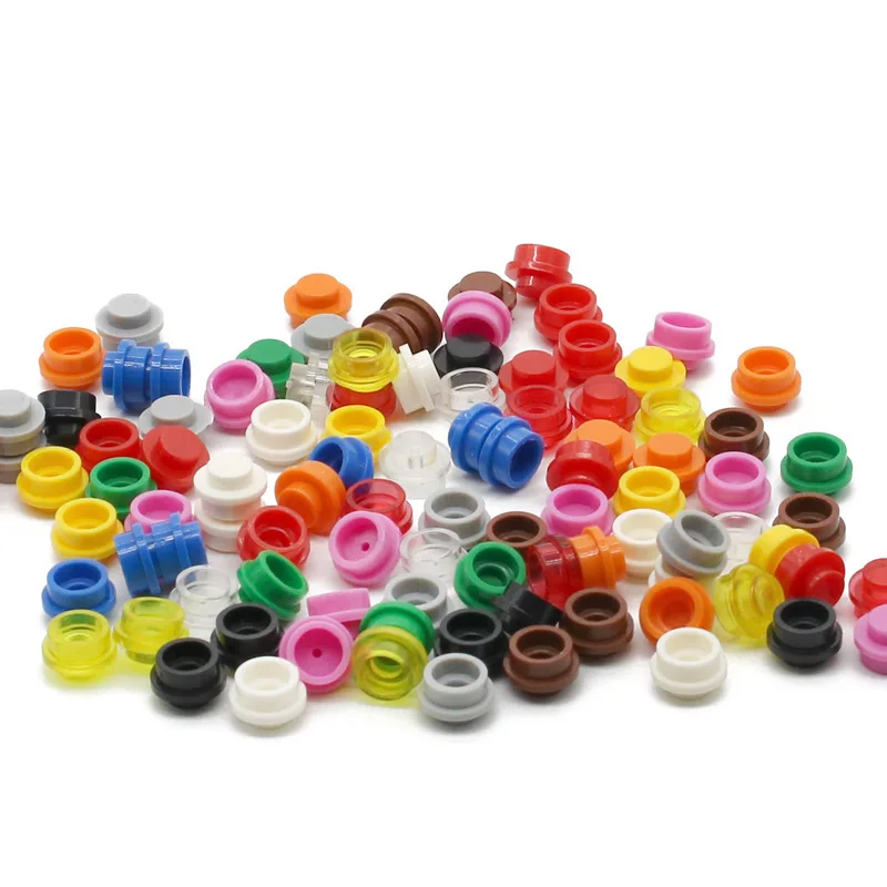 450pcs MOC 6141 4073 1x1 Round Grains Building Block Circular Arc Parts Plastic Compatible Bricks Assembly DIY Children's Toys