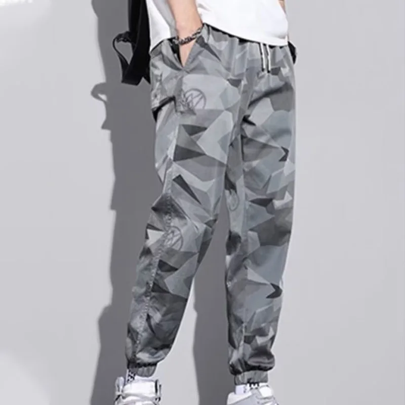 Cargobroek voor heren Joggingbroek Camouflage Elasticiteit Harembroek Haruku-stijl Casual broek Enkellange broek Trainingspak_voghion.com
