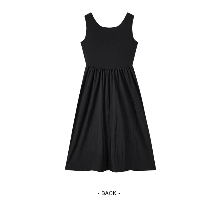 Vestido de verano para mujer, elegante y ajustado, con textura de patchwork, midi, novedad