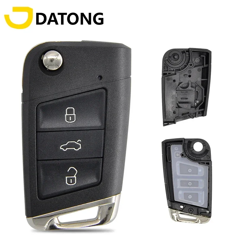 

Datong Wolrd Car Remote Key Shell Case For VW Volkswagen Polo Passat B5 Golf MK5 Beetle Touran Bora Replace Flip Modified Key