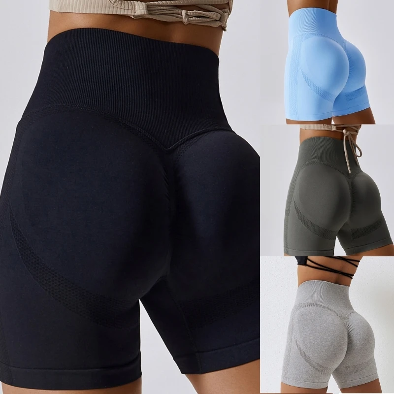 

Workout Butt Lifting Shorts for Women High Waist Seamless Gym Yoga Booty Shorts