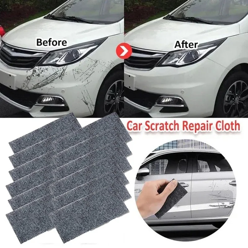 6pcs Nano Sparkle Cloth Easily Repair Paint Scratches Scratch Repair Cloth  Clean