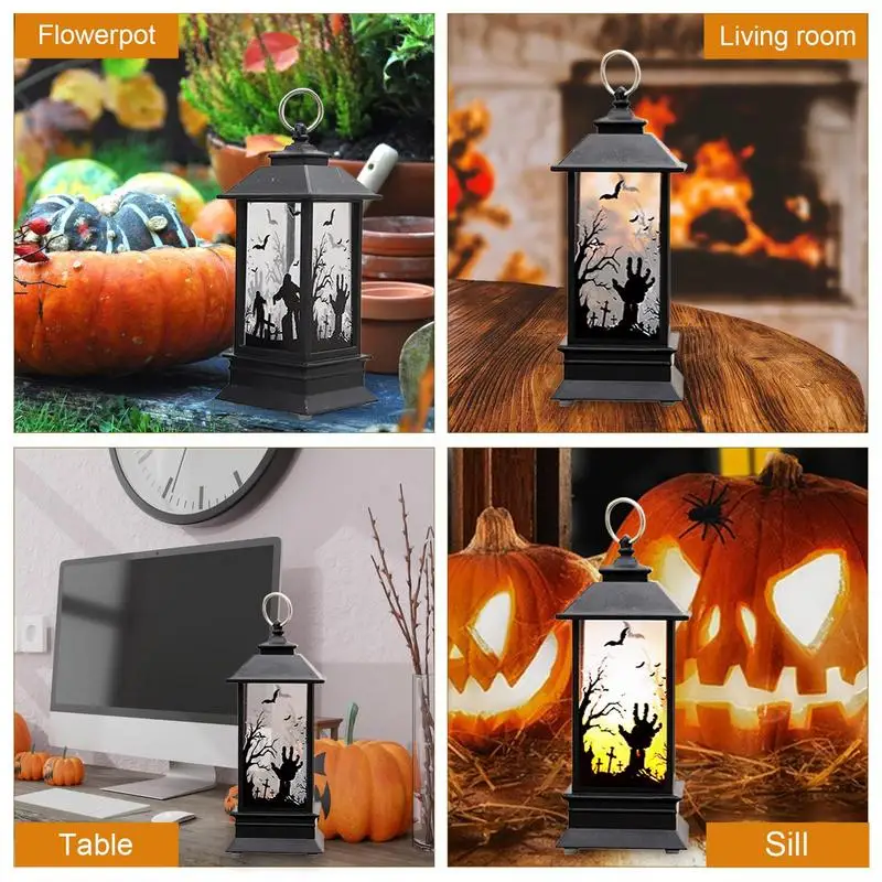 Outdoor Battery Operated Lanterns Flickering Flame or Wired LED Vintage  Lantern Lamp Christmas Halloween Party Table Decorations - AliExpress