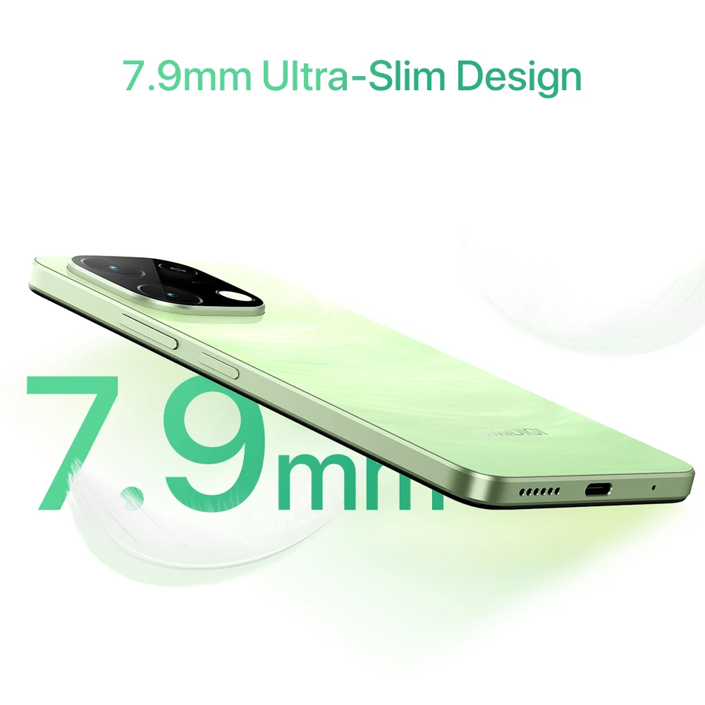 UMIDIGI-G9TインチAndroid14スマートフォン,6.75インチ,8GB, 4GB RAM