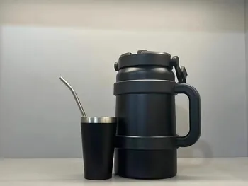 Tasse thermique Portable en acier inoxydable 304, 40/65oz, flacons sous vide pour l'extérieur, bouteille d'eau de sport froide et chaude 1