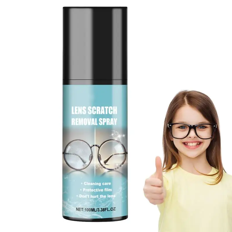 100ml Lens Scratch Removal Spray Eyeglass Lens Cleaner Spray Professional Eyeglasses Screen And Camera Cleaning