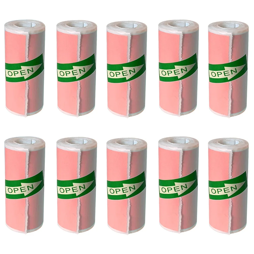 10 rolls pink