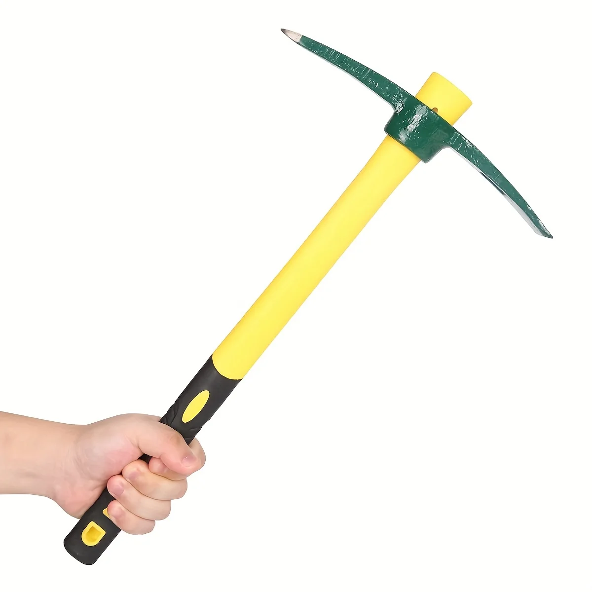 1pc, Forged Weeding Garden Pick Axe With Fiberglass Handle For Loosening Soil, Gardening, Camping Or Prospecting 5