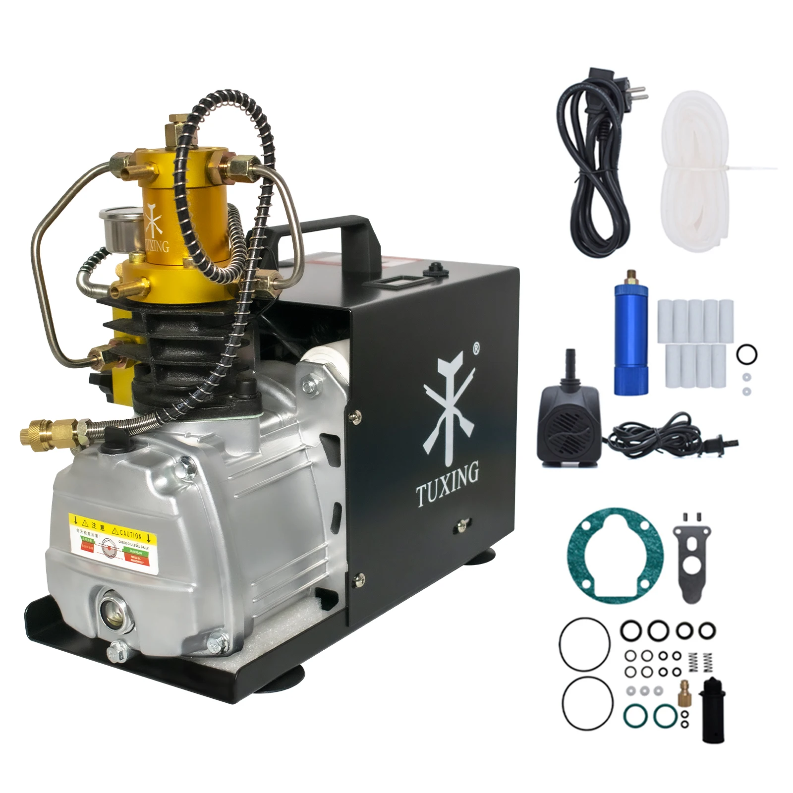 VEVOR Compresseur DeAir PCP 30 MPa Pompe A Air De Haute Pression 220 V Compresseur Deair Arret Automatique Convient Aux Fusils A Air Comprime Reservoirs De Paintball Mini Bouteilles De Plonge 83877570