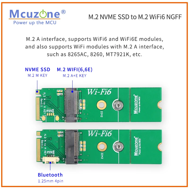 M.2 M Ű NVME SSD A Ű, WiFi6 AX200 AX210 MT7921K  R5S CM4  