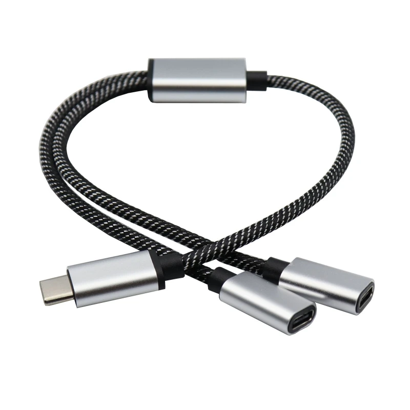 USB-C-Stecker auf Doppel-USB-C-Buchse, Splitter zum und zur Datenübertragung – Detail 7
