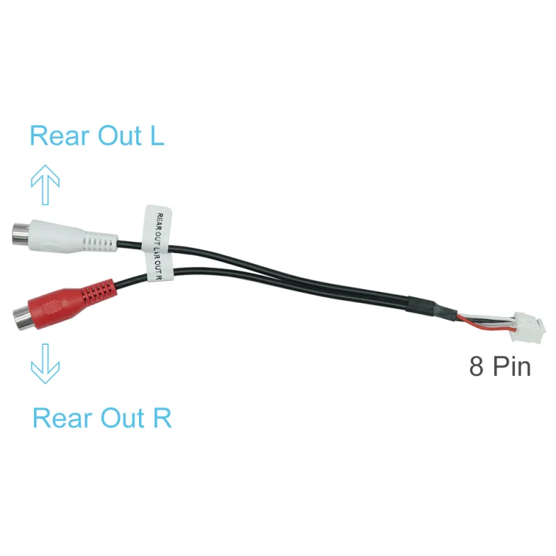 AntNavi 8-контактный Универсальный Кабель-адаптер RCA для радио-громкоговорителя Android