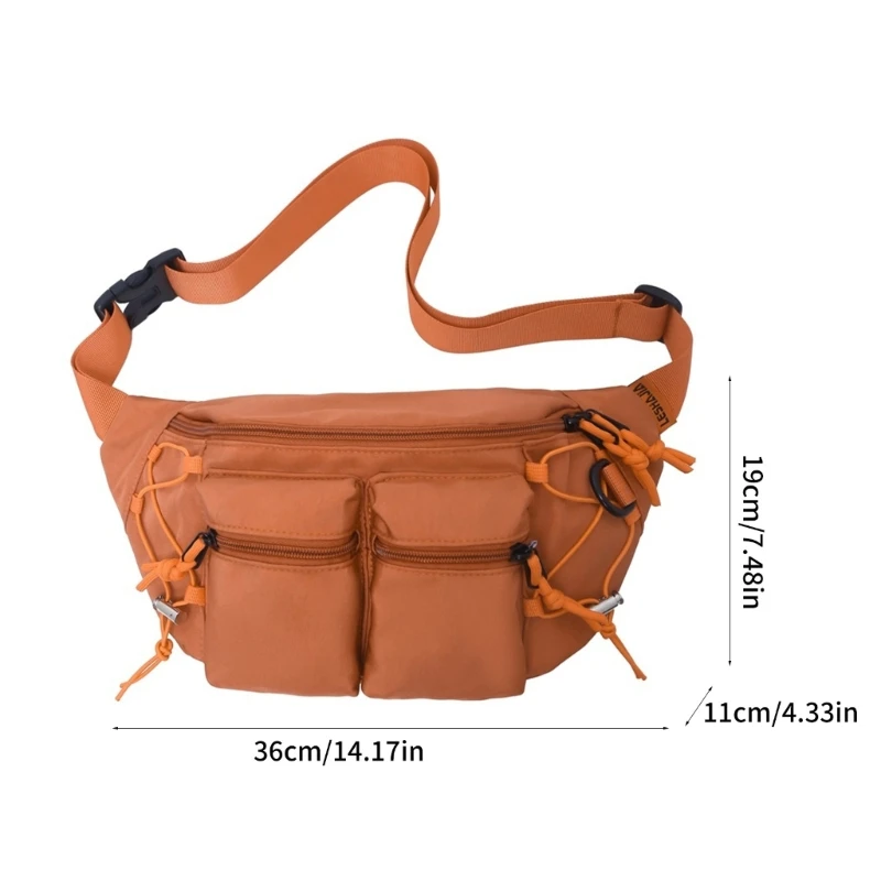 2023 Travel Belt Bag Nylon Crossbody Bag Over The Shoulder Bag for Men Sling Bag E74B