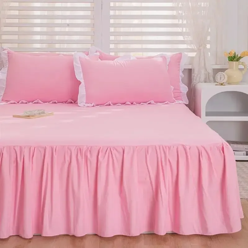 Rich Patterns and Colors, Nordic Style Bed Skirt, Suitable for All Seasons, Essential for Home Use, Hypoallergenic Bed Spread