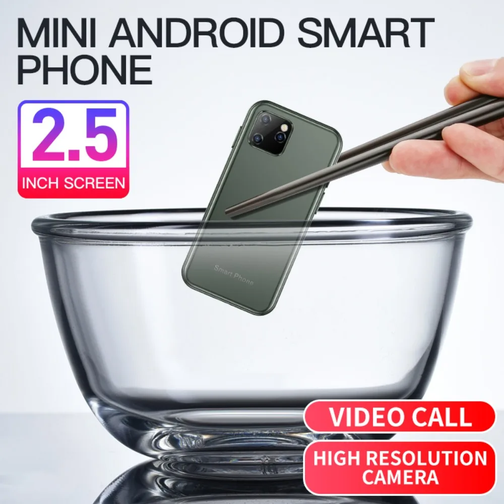 Mini Android 6.0 Cell Phones With 3D Glass Slim Cute Smartphone Google Play Market Body HD Camera Dual Sim Quad Core  Soyes XS11