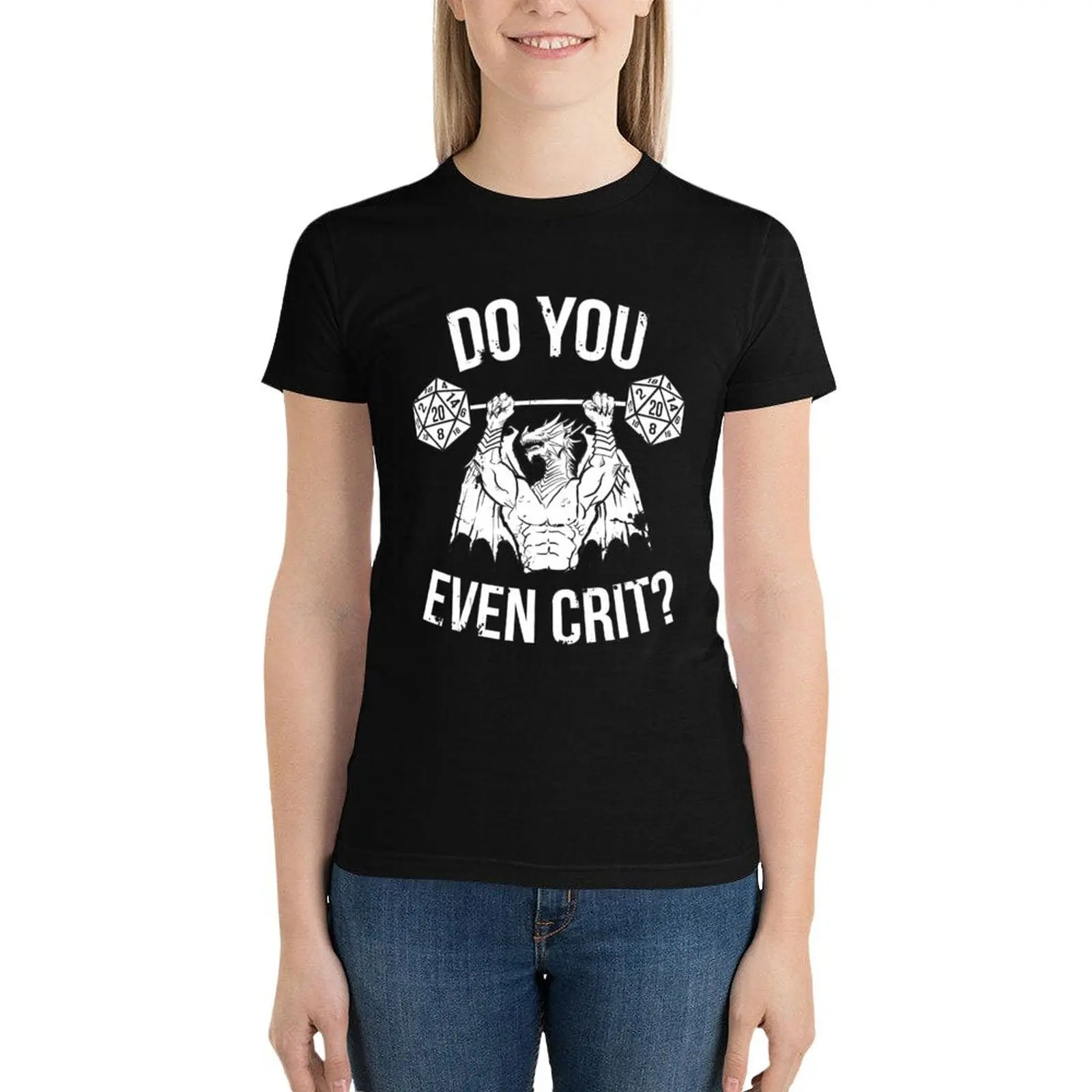 

Do You Even Crit - Ancient Swole'd Dragon T-Shirt Short sleeve tee animal print shirt for girls Women's t-shirt