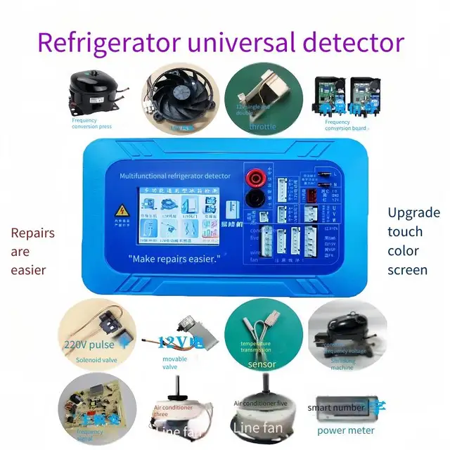 Détecteur de conversion de fréquence de réfrigérateur, carte de conversion de fréquence de compresseur, amortisseur de ventilateur, électrovanne, vanne électrique, M 1