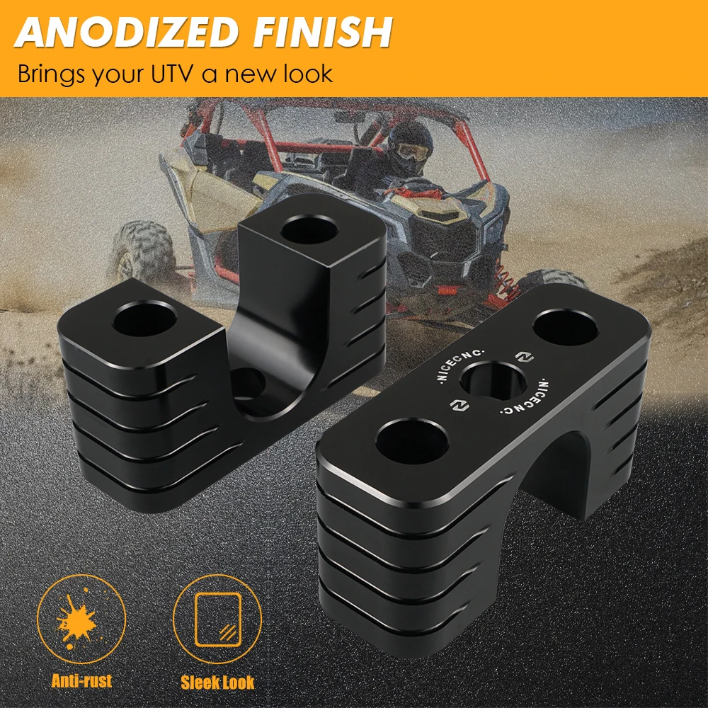 NICECNC UTV utv sway bar clamp For CAN AM Maverick X3 Max R 4x4 XDS XMR XRC XRS Turbo DPS-Rear Sway Bar Clamp Mount Bracket