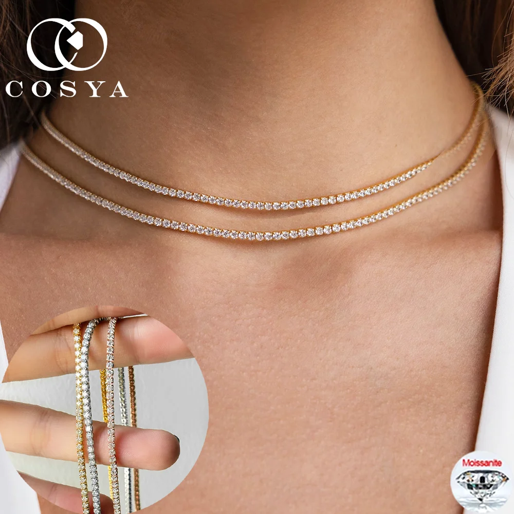 Catenina In Oro 18kt Collana Spiga In Argento Sterling 925 Placcato Oro 14k Lunghezza Regolabile 2 5mm - Foto 11
