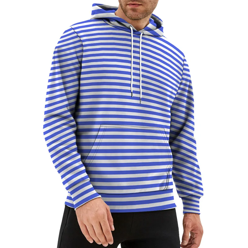 

2023 Mens New Fashion Striped Hoodies Red Blue Black Unisex Clothes Outdoor Pullover Euro Size Hooded Sweatshirt Size S-6XL Coat