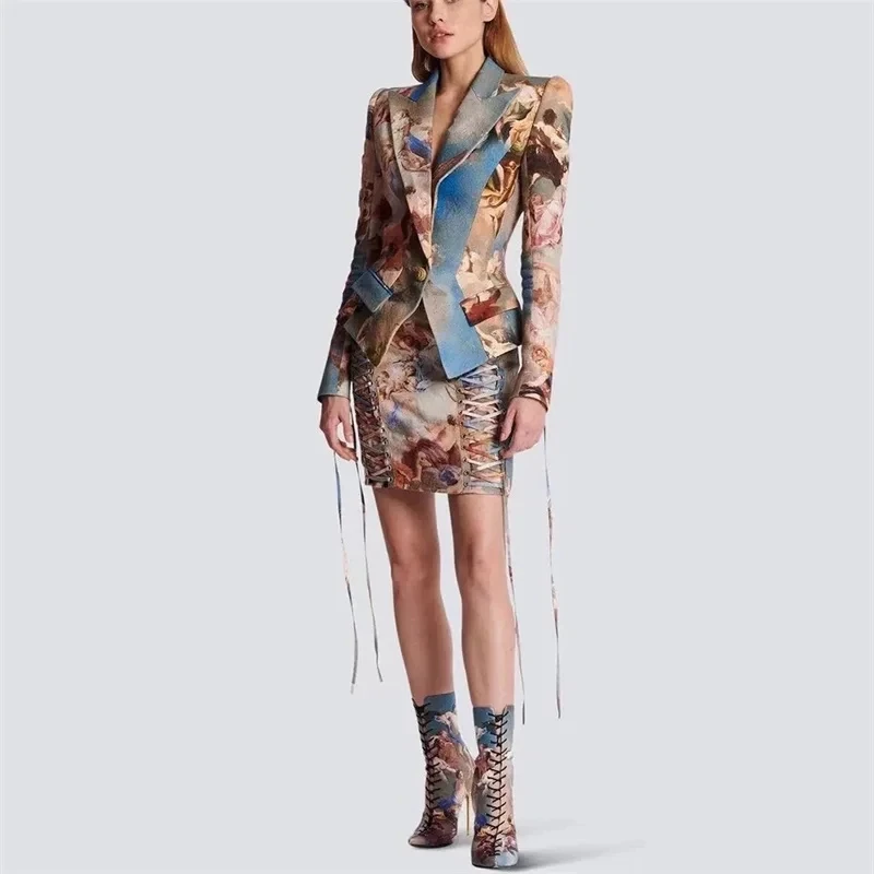 Рисунок 2 - Костюм с юбкой из хлопка и льна