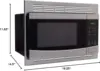 Steel Microwave Oven with Turntable - 1.0 Cu. Ft. Capacity | Includes Trim Kit for Easy Installation & Stylish Finish 4
