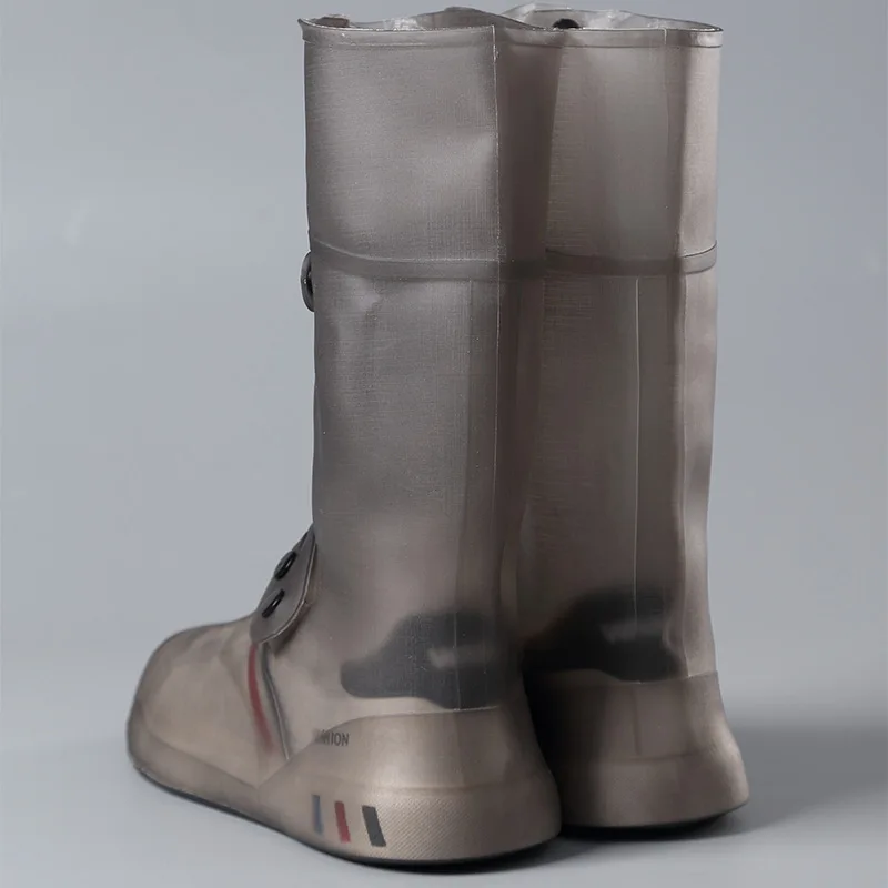 Tall visitor overshoes high tube galoshes waterproof shoes cover slip resistant overshoes rain boots protector long shoe covers shoe covers