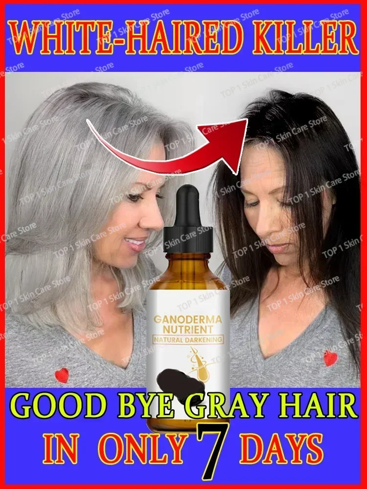 Anti Gray  Hair Serum  White To Black Natural Repair Product 1 2