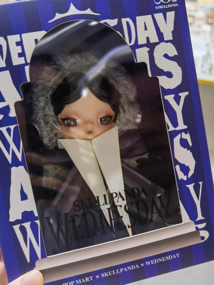 In Stock Popmart Skullpanda Wednesday Series Vinyl Plush Pendant