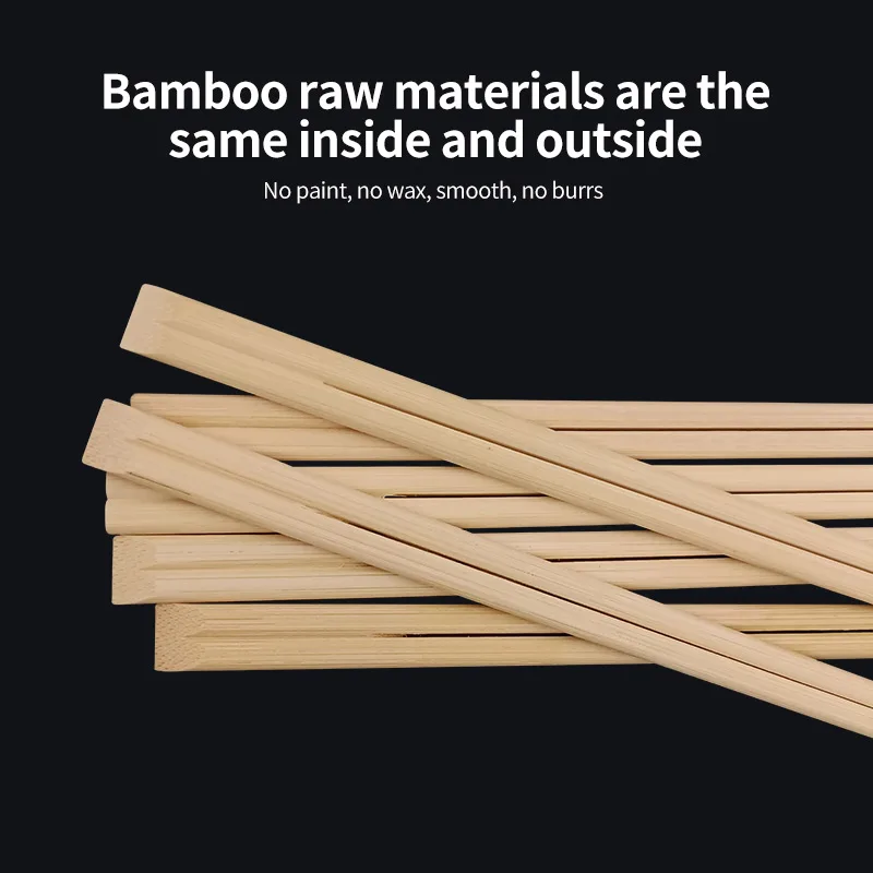 50 Pairs Disposable Chopsticks Chinese Tensoge Twin Bamboo Chopsticks Hotel Restaurant Sushi Noodles Chop Sticks