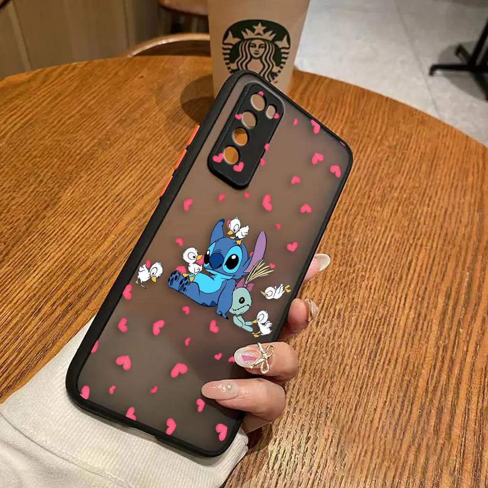 thumbnail image 1 of Matte Case for Huawei NOVA Y70 10 9 8SE 8 7SE 7I 7 6 5I 4 3I 4G 5G Case Funda Coque Capa Shell Cover Lilo & Stitch Cartoon Anime, 1 of 5