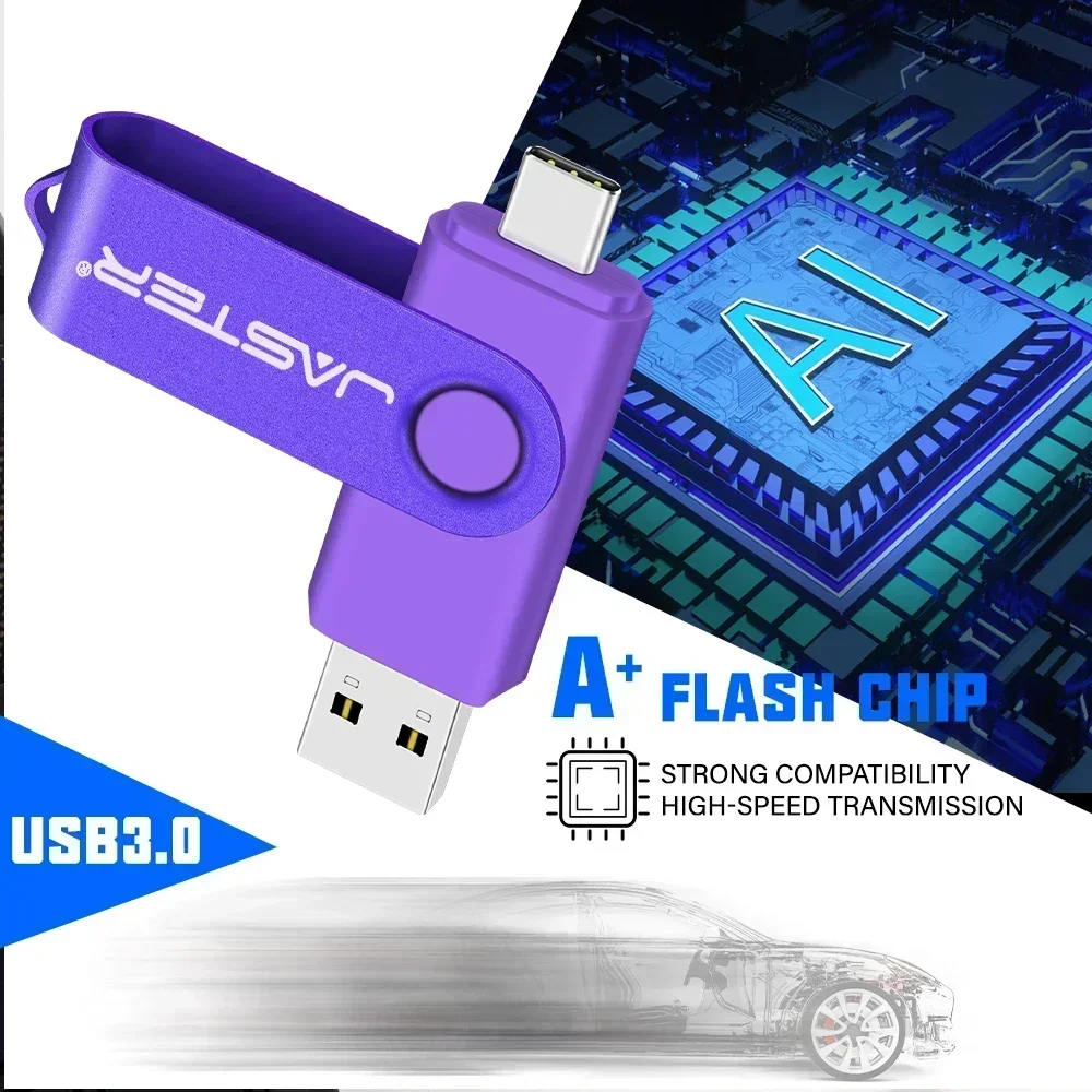 Flash drive 128GB 64GB 32GB 16GB 8GB 4GB USB 3.0 otg TYPE-C Memory stick Portable Pen drive