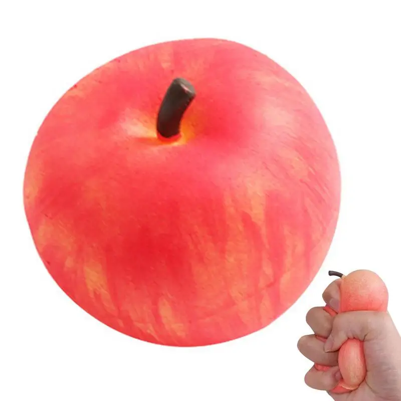 

Apples Squeeze Toy Stress Relief Pinch Toy Slow Rebound De-compression Toy For Kids Adults Fidget Toys Christmas Gifts Vent Toy