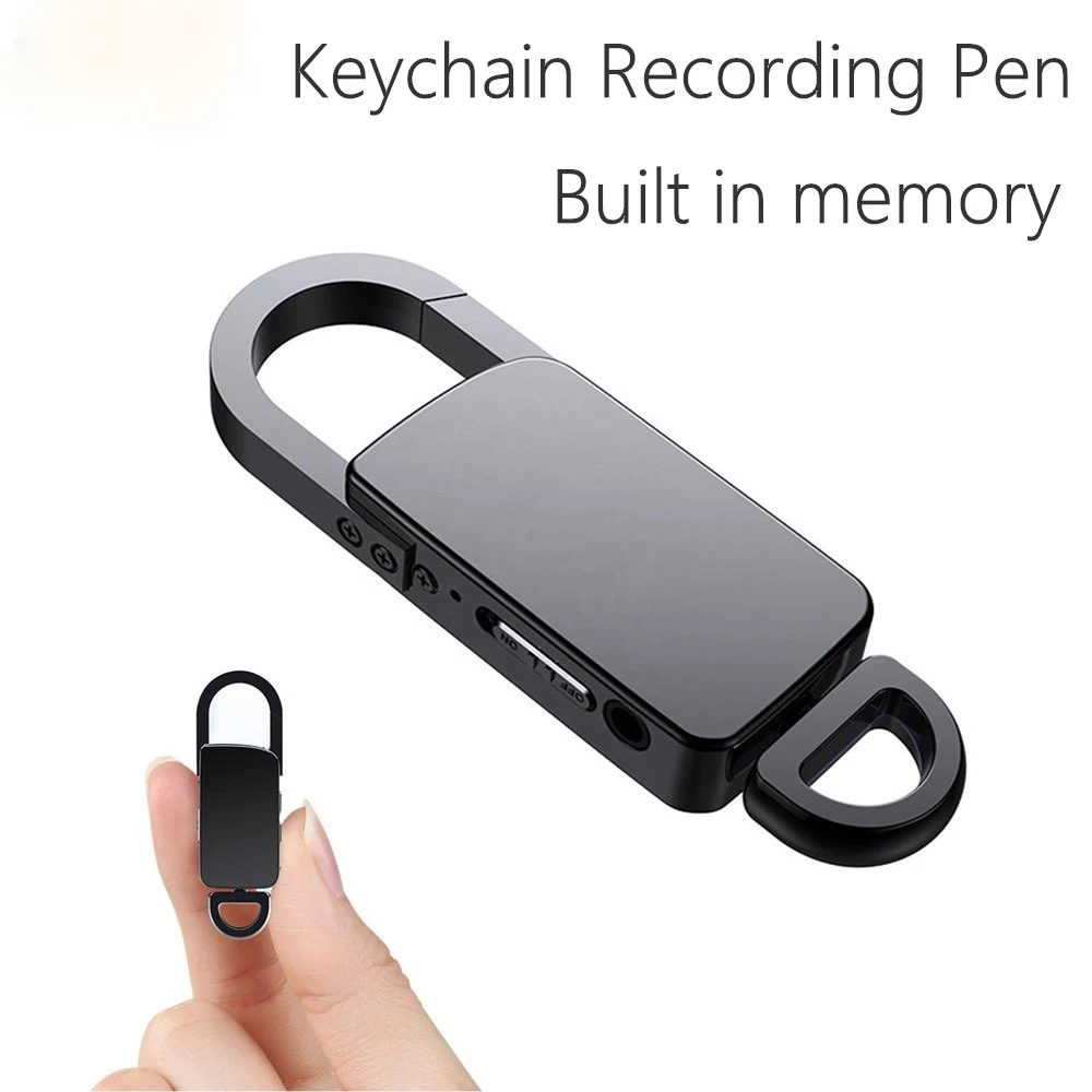 AudioKey™ – Draagbare Sleutelhanger Voice Recorder met Spraakactivatie