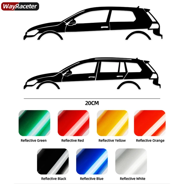 Car Window Sticker Auto Graphics Body Bumper Reflective Vinyl Decal For Volkswagen  VW Golf 7 MK7 GTI GTD R Line Accessories - AliExpress