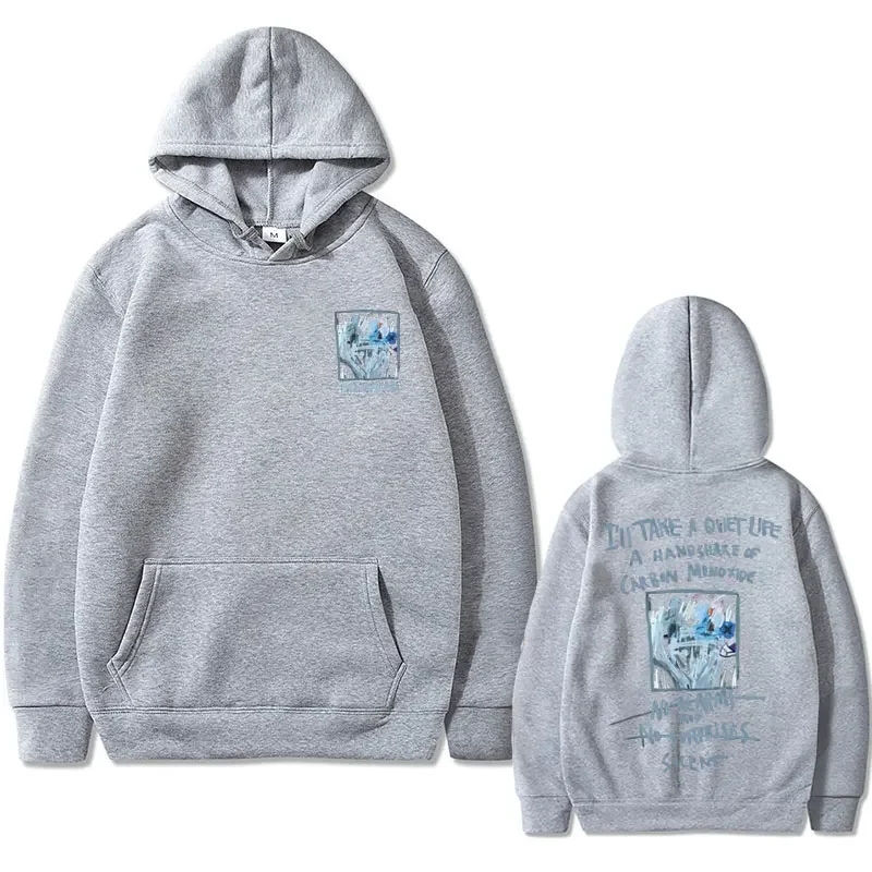 British Rock Band Radiohead No Suprises Lyrics OK Computer Music Album Print Hoodie Men Women Vintage Oversized Hoody Sweatshirt