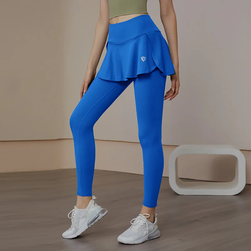 Women Side Pocket Yoga Pants High Waist 2 in 1 Gym Running Tights Nylon  Workout Training Sports Skirt Tennis Golf Leggings - AliExpress