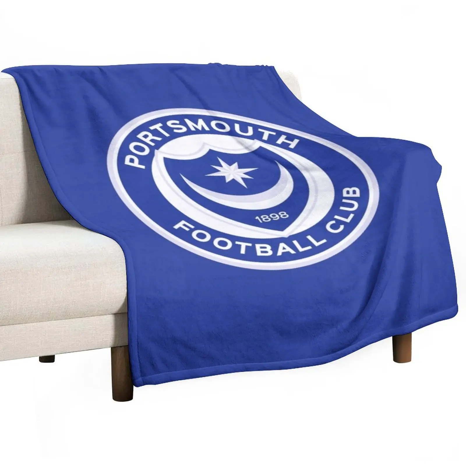 

PORTSMOUTH FC Throw Blanket sofa bed Nap Blankets