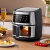 New 8L Stainless Steel Large-Capacity Air Fryer Household Visual Electric Oven Oil-Free Multifunctional Home Black White Green 1