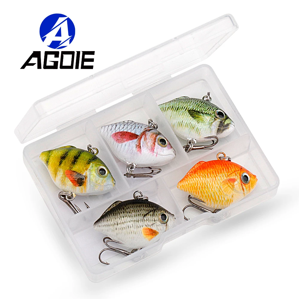 Agoie Fishing Gear Mini Crankbaits Fishing Lure Set 3cm 3g