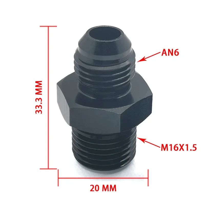 Kúpiť Lacno Universal AN6 AN8 AN10 AN12 To AN To M16/M18x1.5 Thread Straight Fuel Oil Air Hose Fitting Male Adapter Car Auto - Výhodné Ceny, Doprava Zadarmo, Skutočné Recenzie S Fotografiami - Foto 7