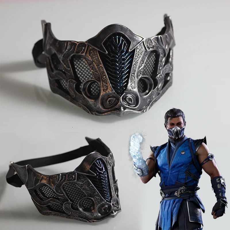 

Sub-Zero Cosplay Mask Game Mortal Kombat Scorpion And Bi-Han Noob Saibot Role Play Facepiece Halloween Carnival Props