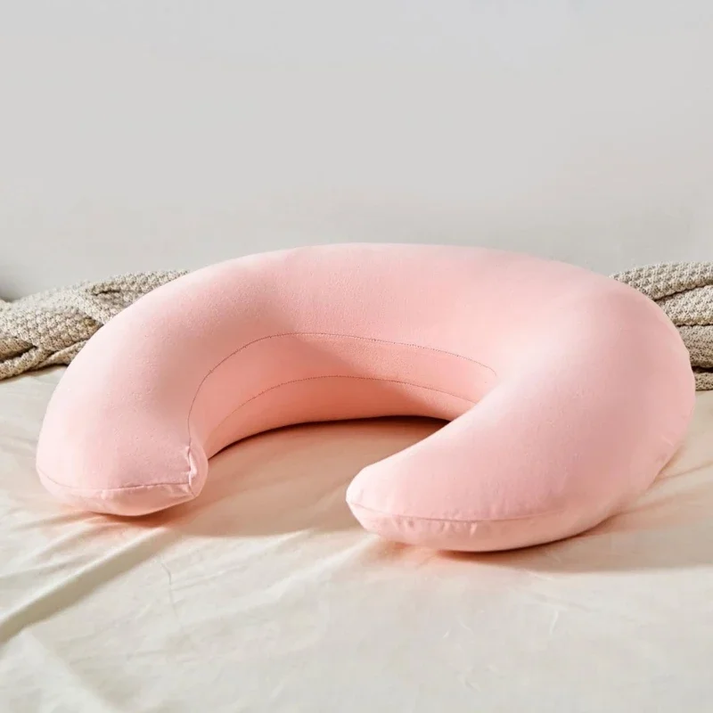Head Support Cushion Nursing Pillow with Detachable Pillowcase Soft Pillow for Breastfeeding Newborns
