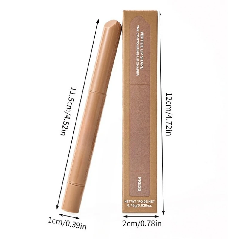 Peptide per la pelle Penna a forma di labbro Matita per labbra a lunga durata Matita per tinta Trucco Rossetto in polvere Fard Gloss Rouge per un trucco labbra perfetto - immagine 5