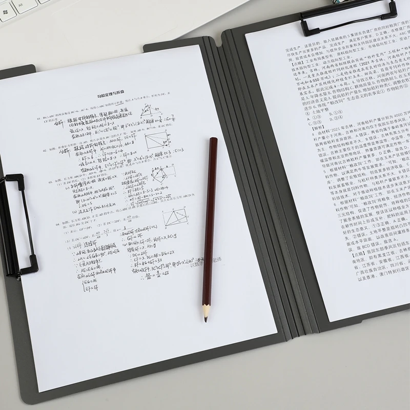 Handheld A4 Profile Clip File Folder Data Storage Paper Waterproof pp folder for Home Office School